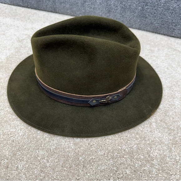 Hutkonig Regensburg green fedora ? hat geese Men\'s XL (no size tag please read)